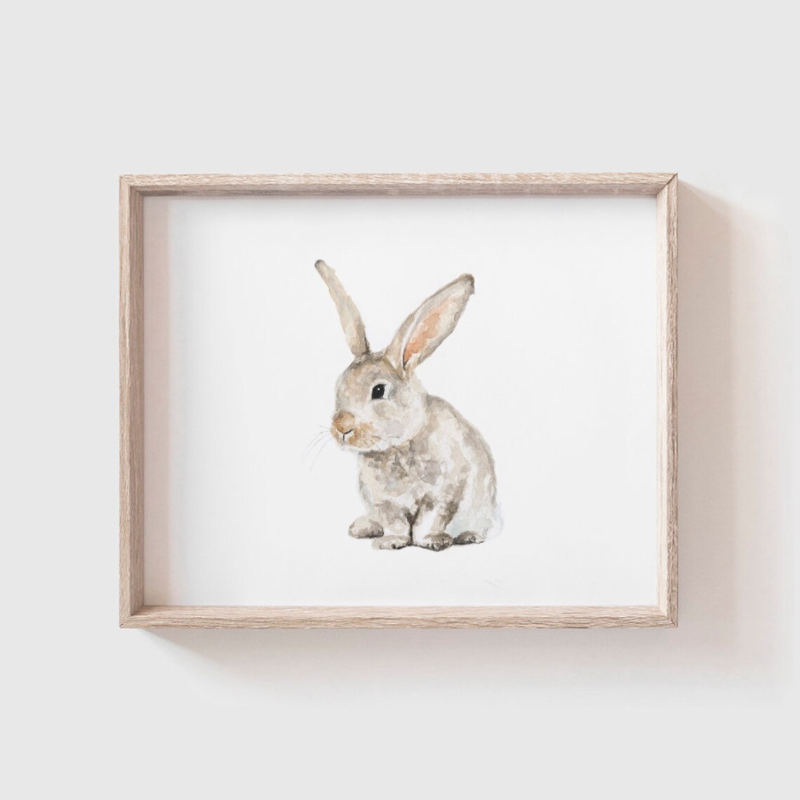 Bunny No. 1 Watercolor Baby Rabbit Art Print