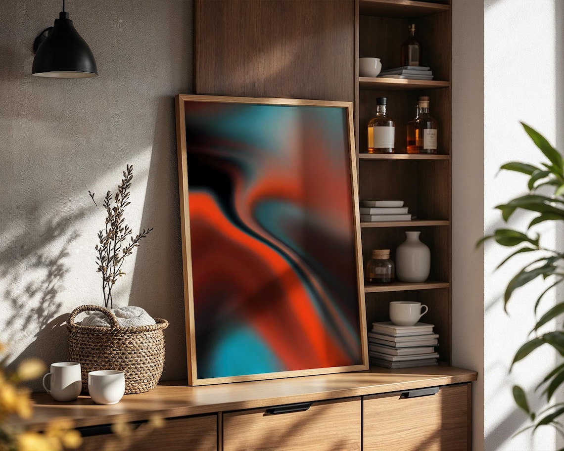 Aura Gradient Psychedelic Abstract Poster