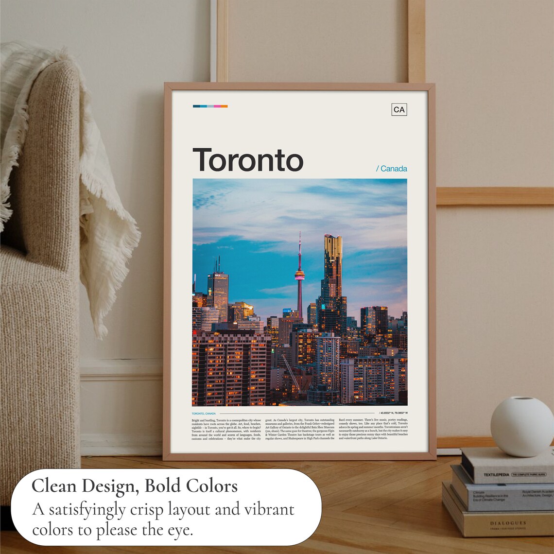Toronto Travel Poster, Toronto Decor Art Print - Image 3