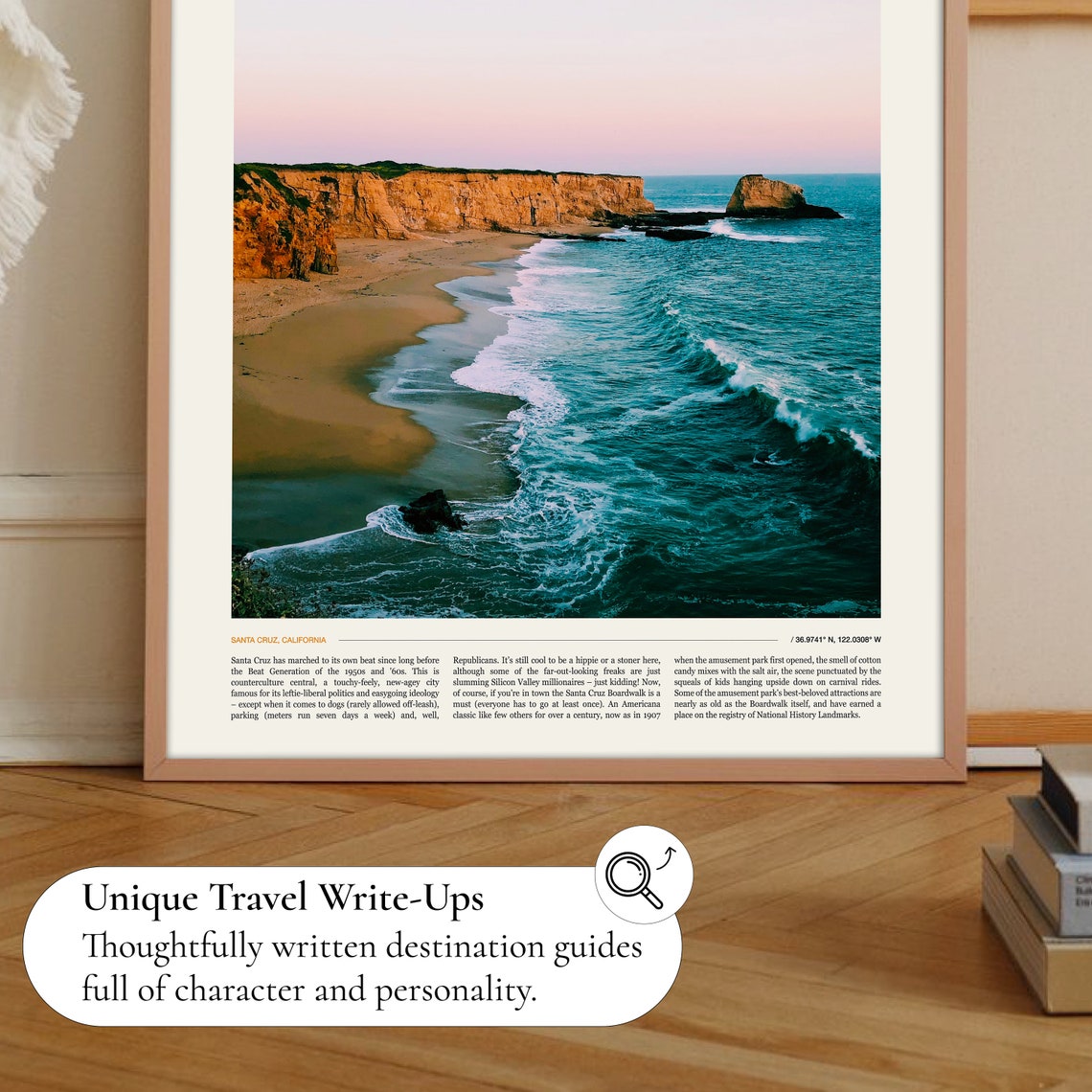 Santa Cruz Print Santa Cruz Poster Santa Cruz Wall Art Santa Cruz Art Print Santa Cruz Photo Santa Cruz Artwork Santa Cruz Photo - Image 2
