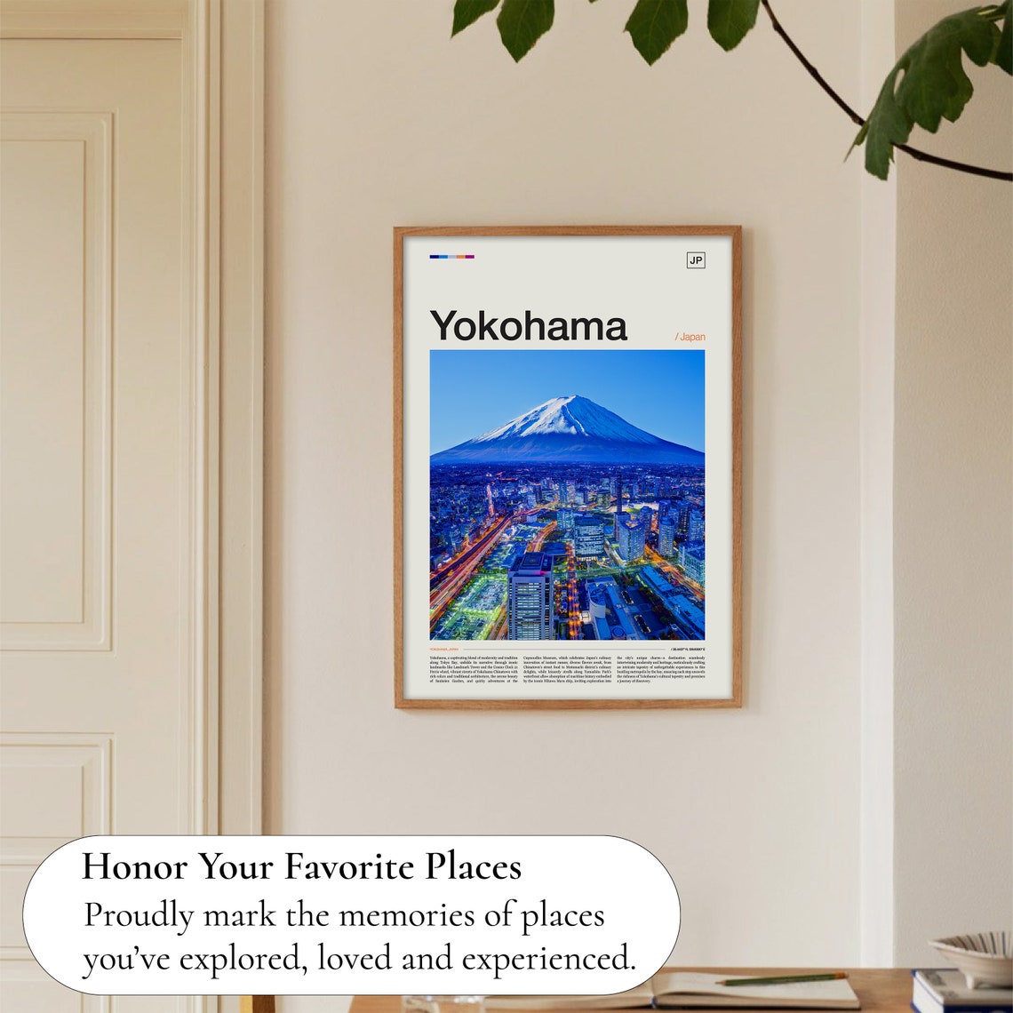 Yokohama Japan Yokohama Skyline Japan Print Japanese Print Japan Wall Art Japan Poster Japanese Poster Japanese Art Print Yokohama Art - Image 5