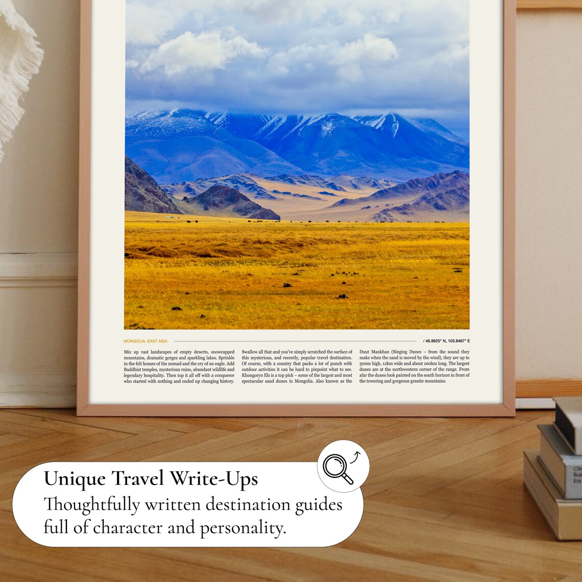 Mongolia Travel Poster, Mongolia Art Print - Image 2