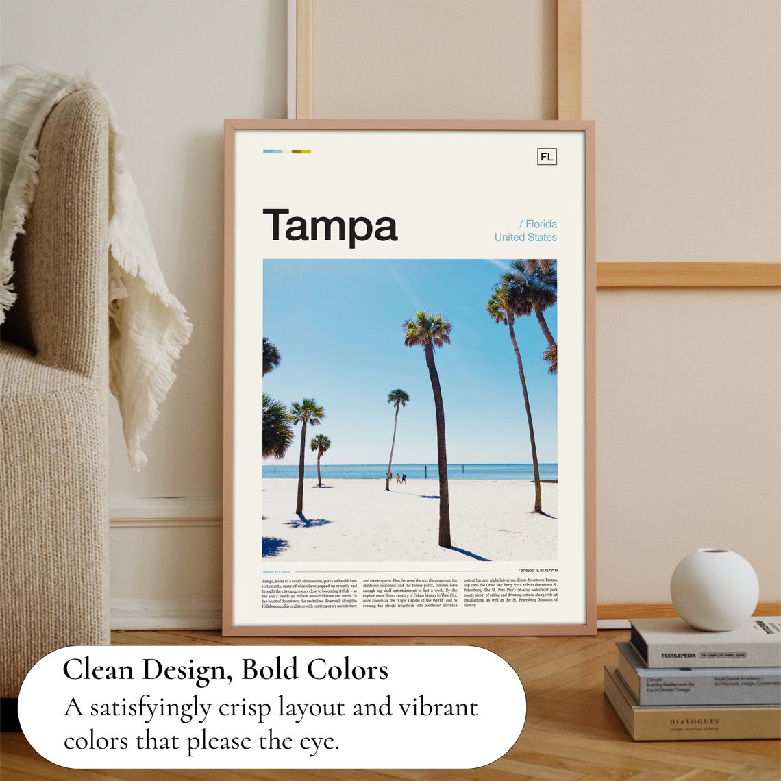 Tampa Print Tampa Poster Tampa Wall Art Tampa Art Print Tampa Artwork Tampa Photo Florida Print Florida Poster Florida Wall Art - Image 3