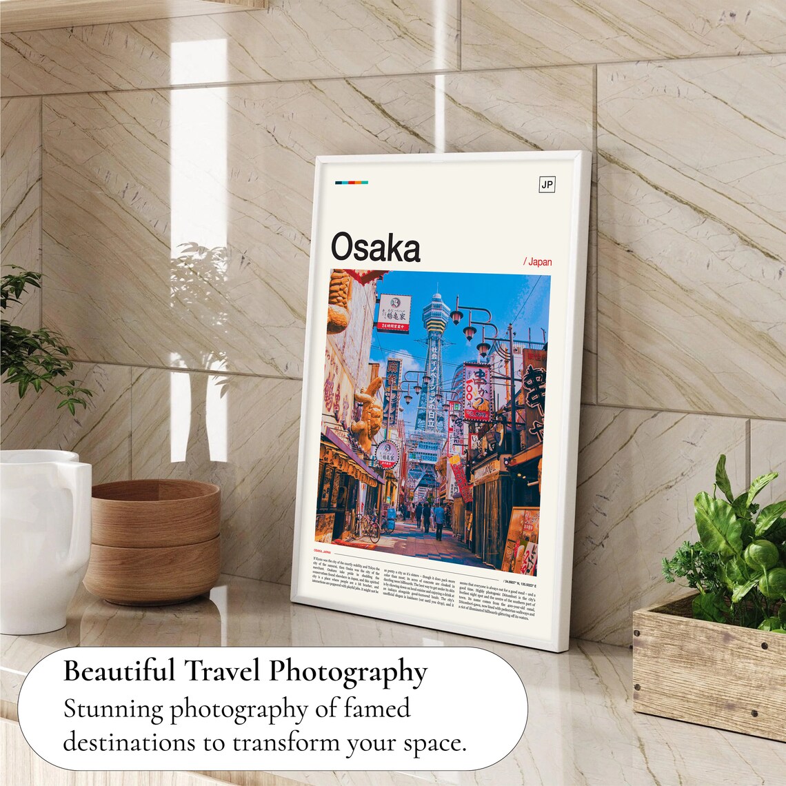 Osaka Photography Travel Poster, Japan Wall Art - Image 4
