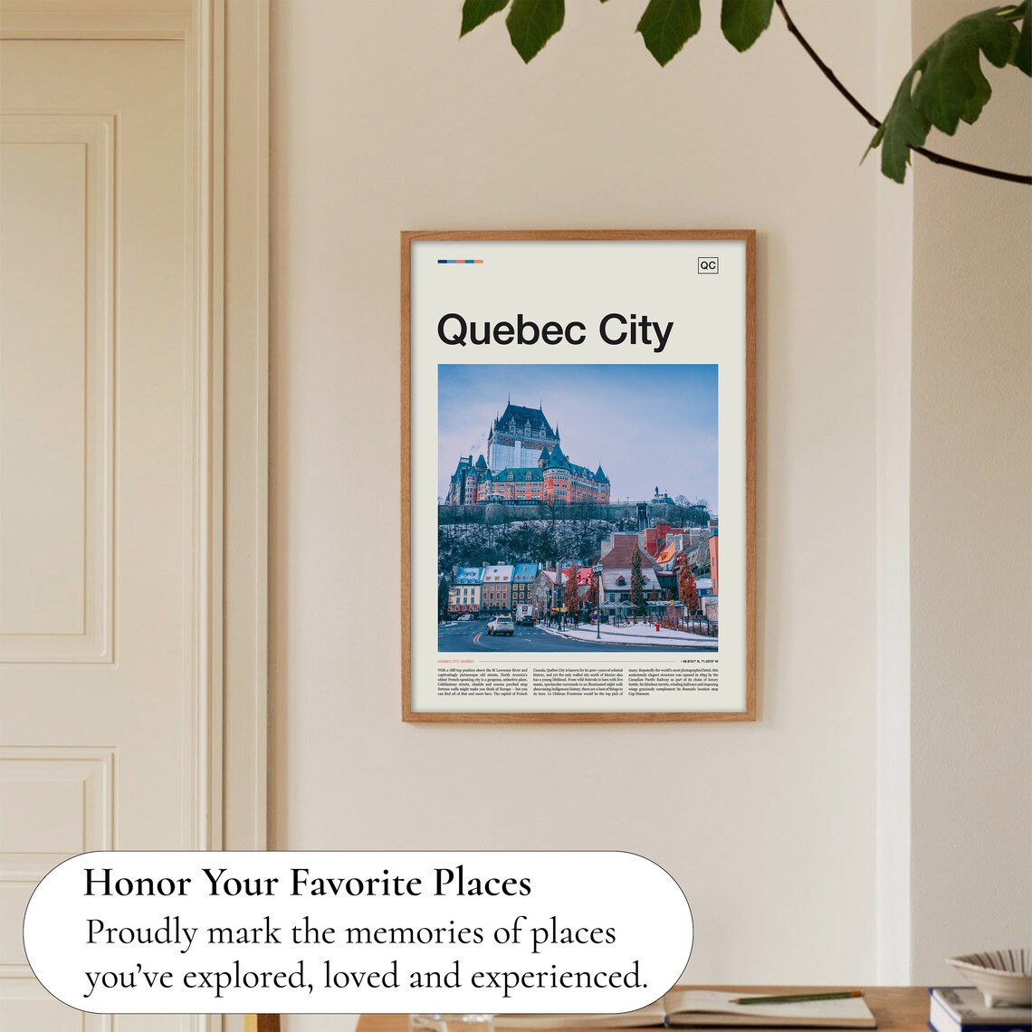 Quebec City Travel Poster, Canada City Art - Image 5