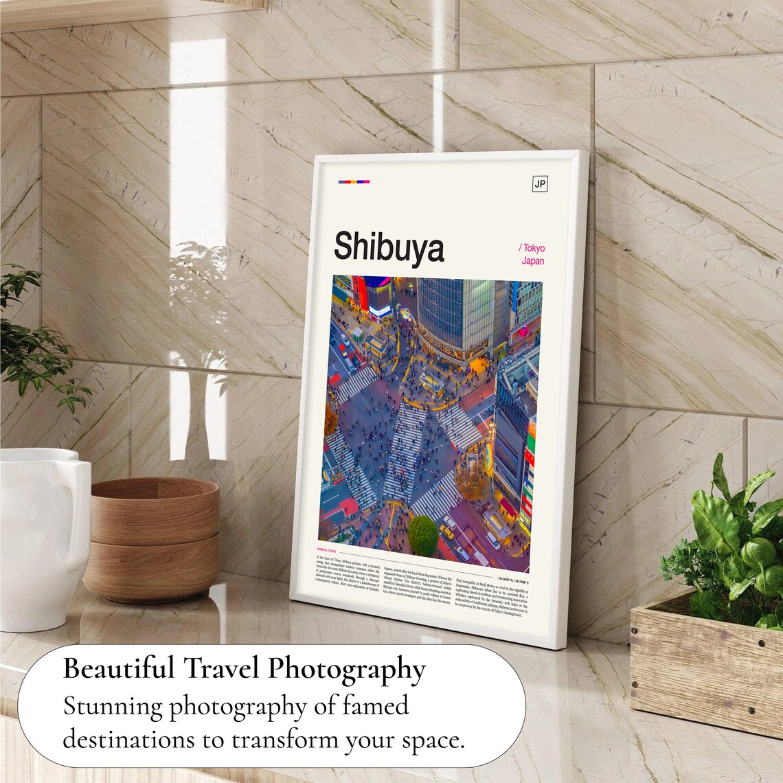 Shibuya Crossing Tokyo Travel Poster, Japan Art - Image 4