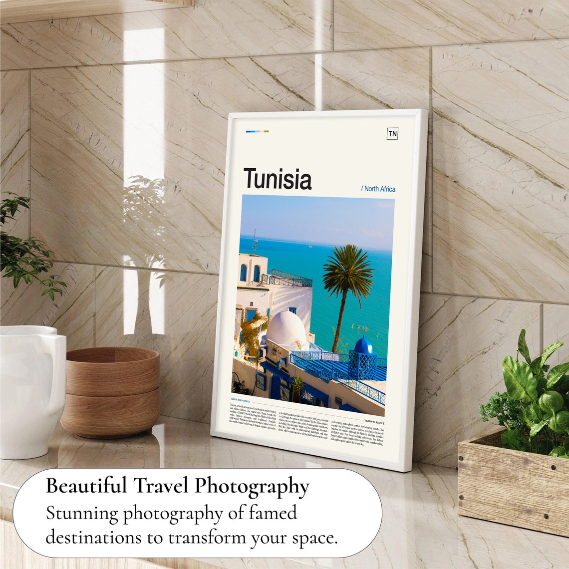 Tunisia Print Tunisia Poster Tunisia Wall Art Tunisia Art Print Tunisia Photo Tunisia Artwork Tunisia Photography Tunisia Travel - Image 4