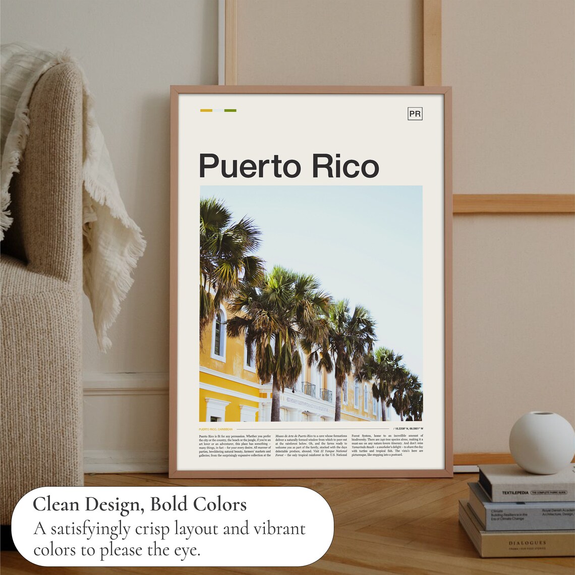 Puerto Rico Travel Poster, Puerto Rican Wall Art - Image 3