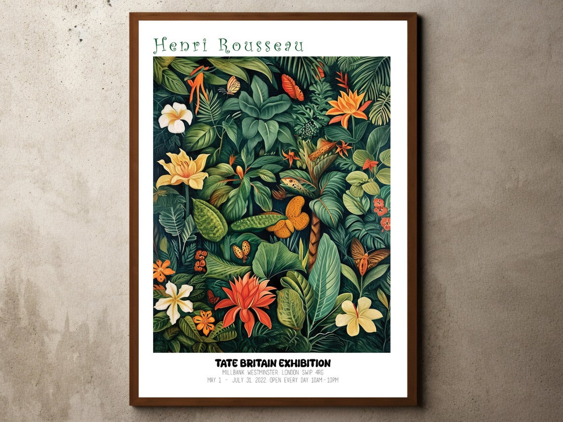 Henri Rousseau Tropical Jungle Tate Britain Exhibition Poster