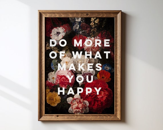 Motivational Quote Print, Vintage Dorm Decor Poster