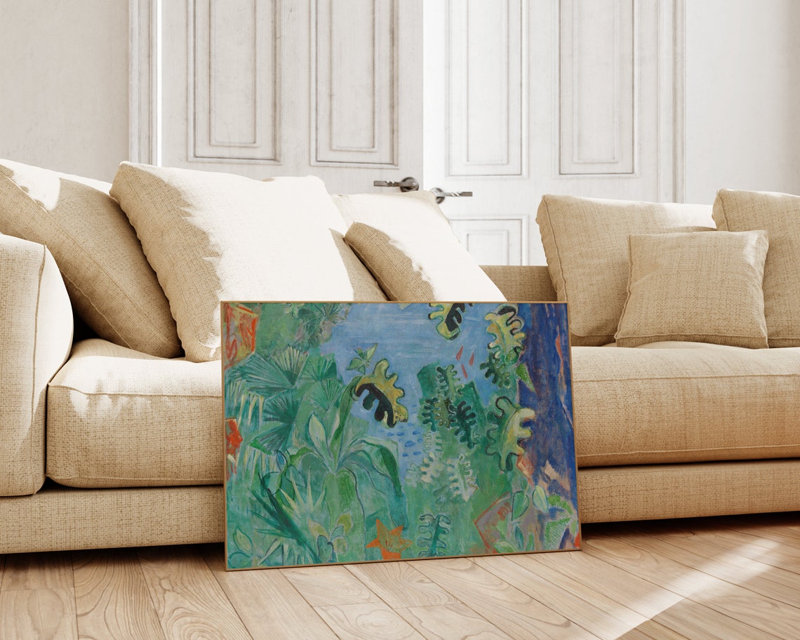 Tropical Jungle Foliage Green Leaves Exotic Botanical Wall Art Poster - Image 4