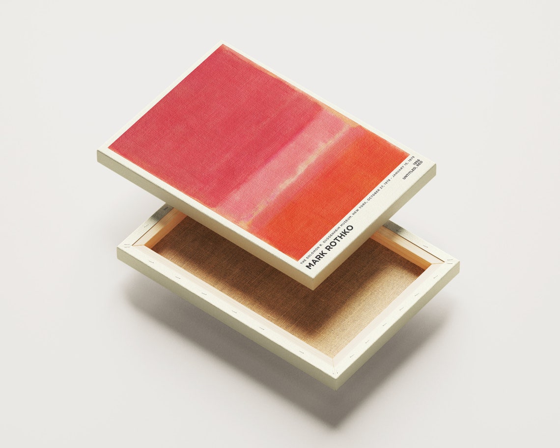 Mark Rothko Untitled Red 1956 Abstract Exhibition Poster Wall Decor - Image 2