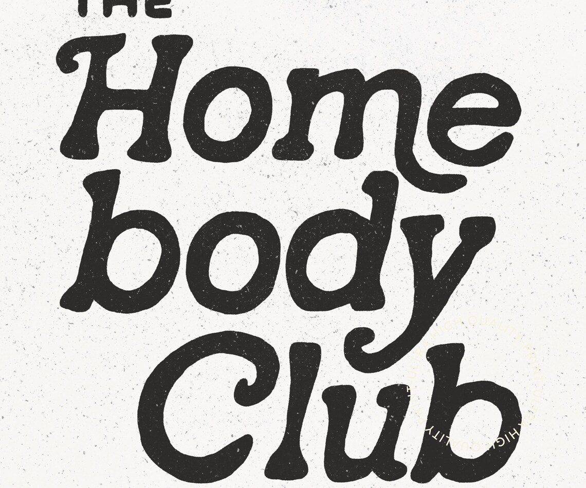 The Homebody Club Art Aesthetic Apartment Decor Minimalist Typography Print Mid Century Modern Home Gifts Large Living Room Wall Art - Image 5