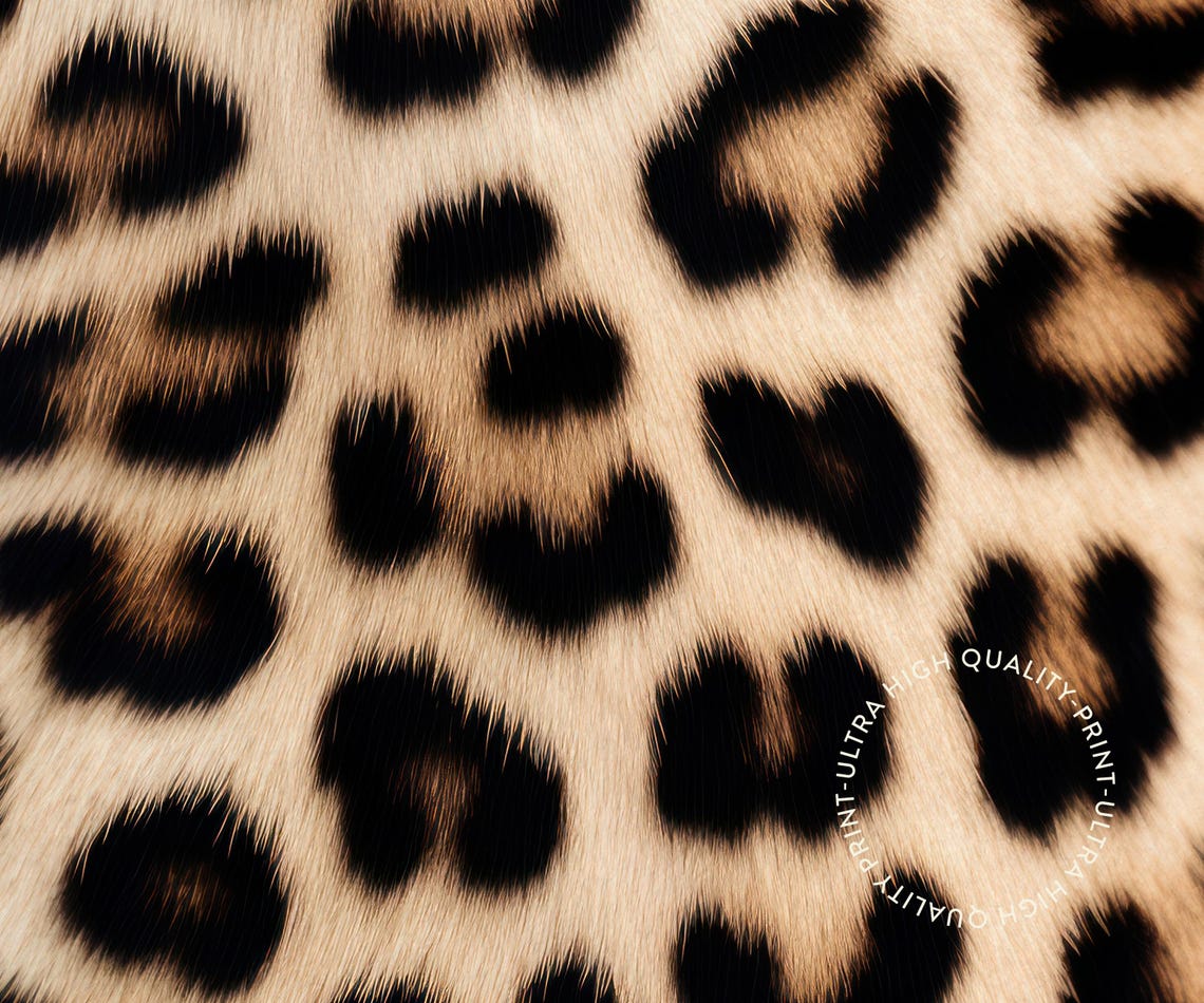 Leopard Panthera Pardus Close Up Fur Print Minimalist Wildlife Poster - Image 5