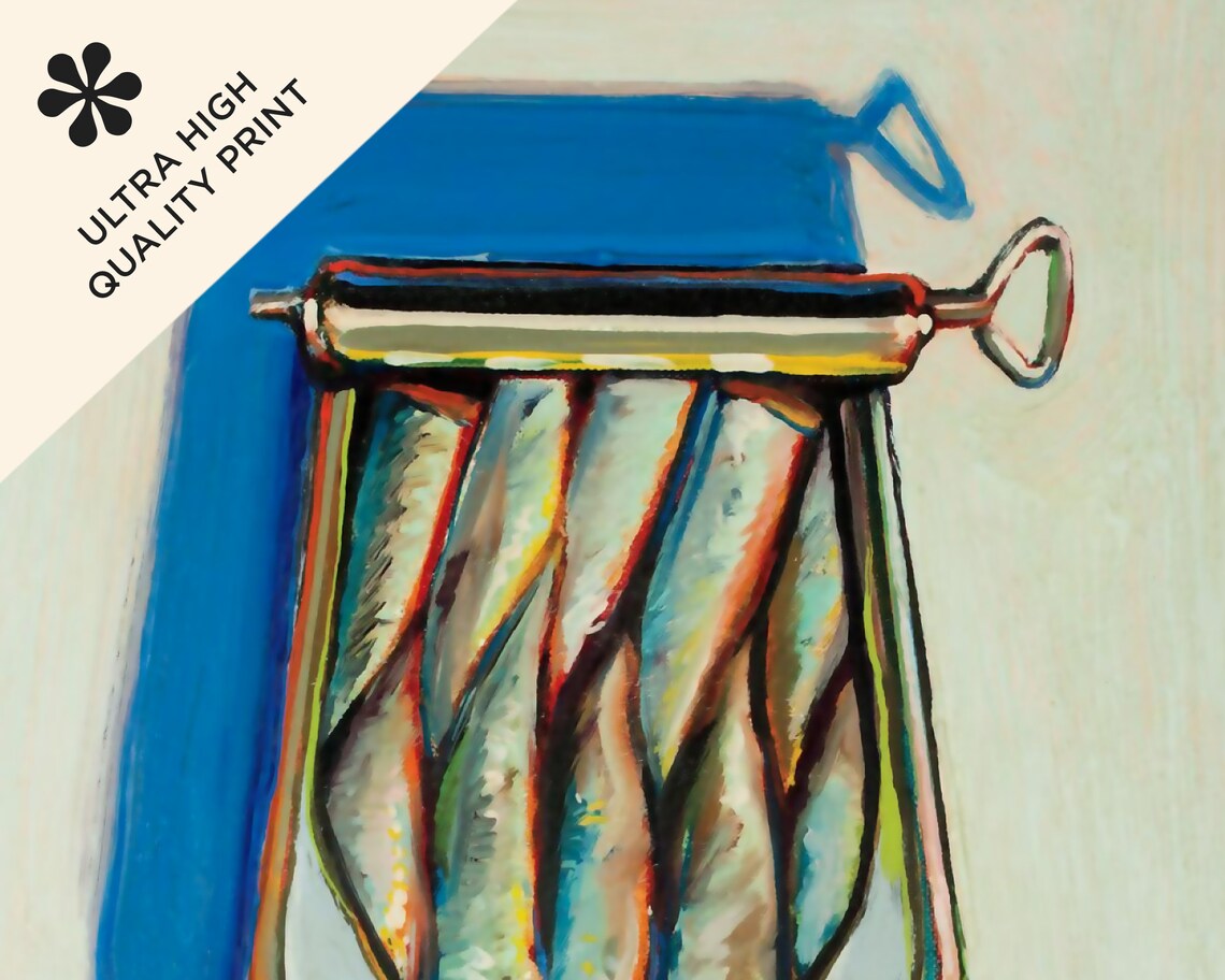 Wayne Thiebaud Canned Sardines 1963 Pop Art Food Still Life Art Print - Image 5
