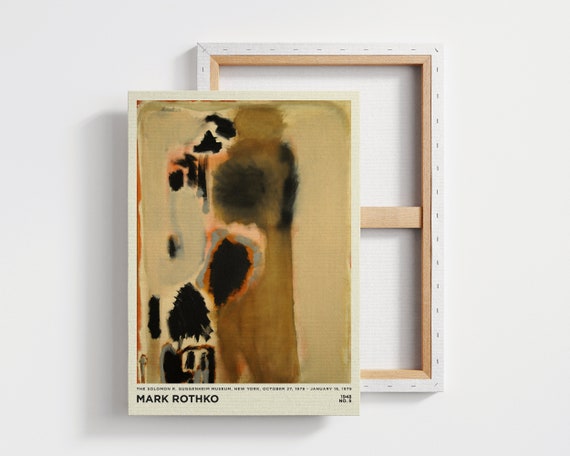 Mark Rothko Print Art Wall Art Large Abstract Wall Art For Living Room Brown Wall Art Exhibition Poster Office Art
