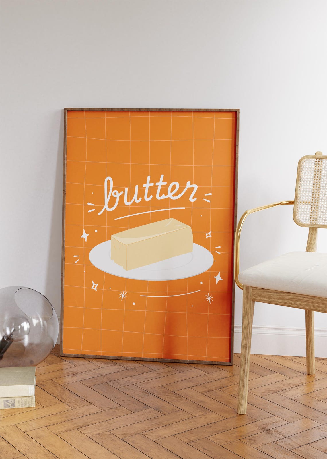 Butter Prints Cute Butter Art Kitchen Wall Art Aesthetic Kitchen Decor Fun Kitchen Print Trendy Kitchen Poster Preppy Apartment Decor - Image 3