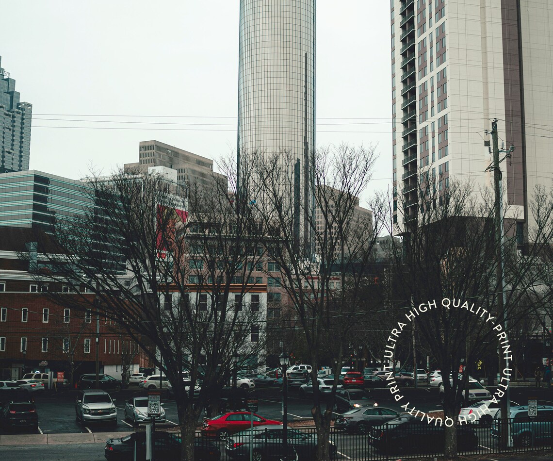 Downtown Atlanta Georgia Skyline Street View Cityscape Travel Poster - Image 5