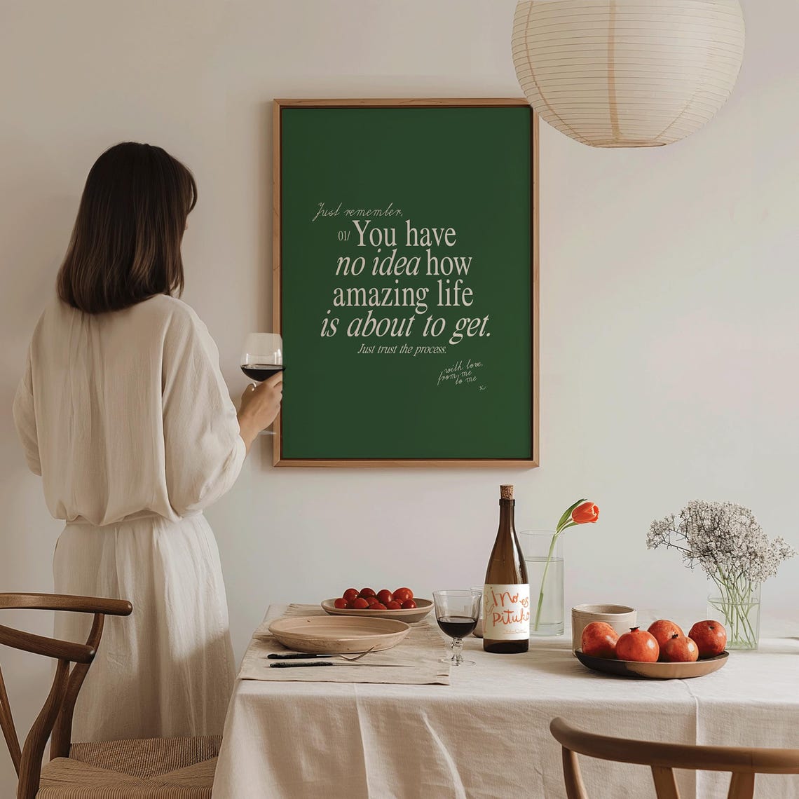 You Have No Idea How Amazing Life Is About To Get Green Quote Poster - Image 4