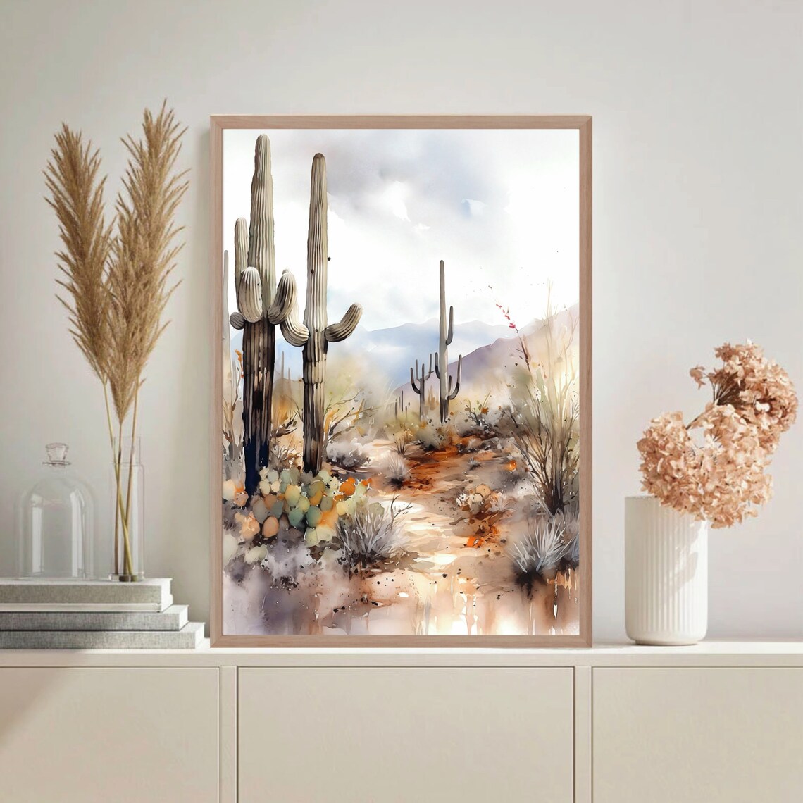 Saguaro National Park Travel Watercolor Poster - Image 3