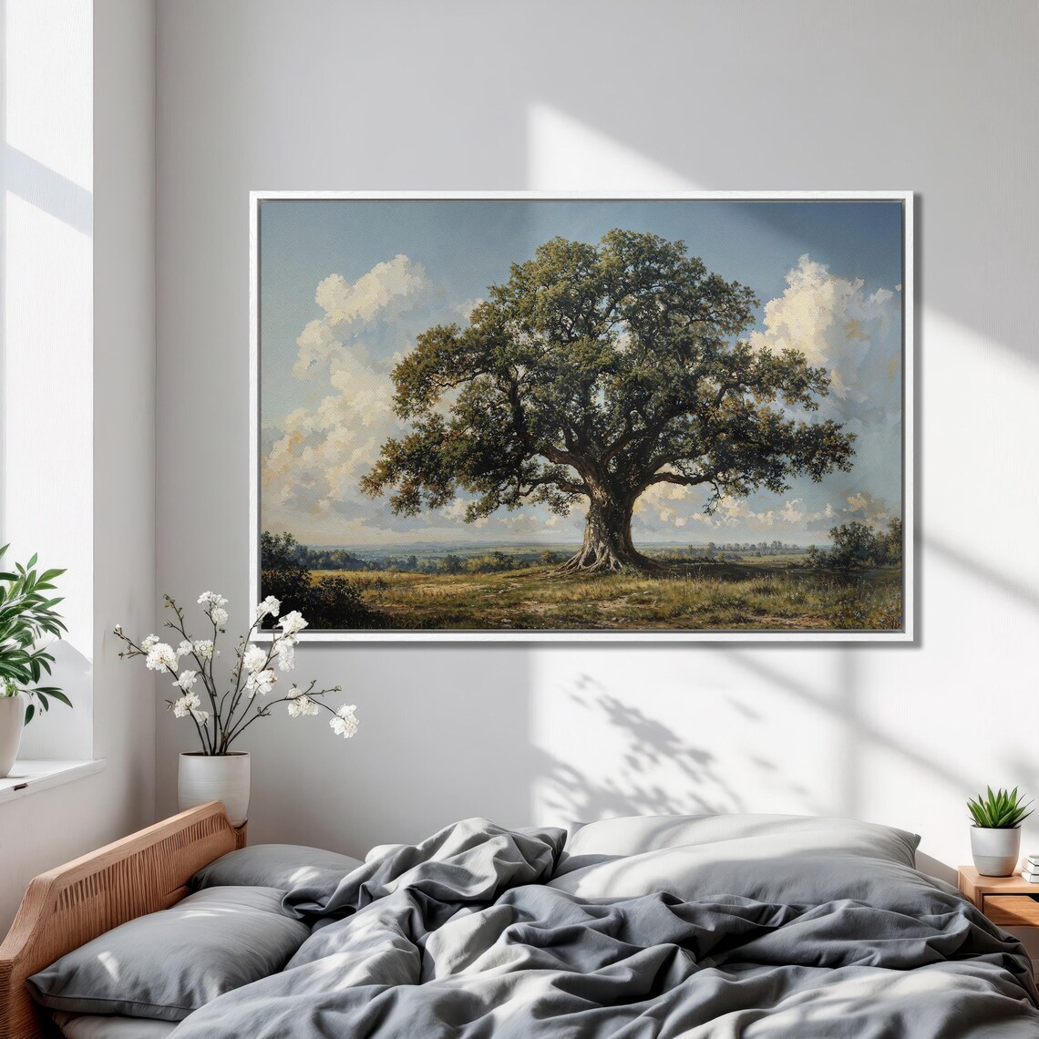 Majestic Oak Tree Art Print, Rustic Nature Decor - Image 2
