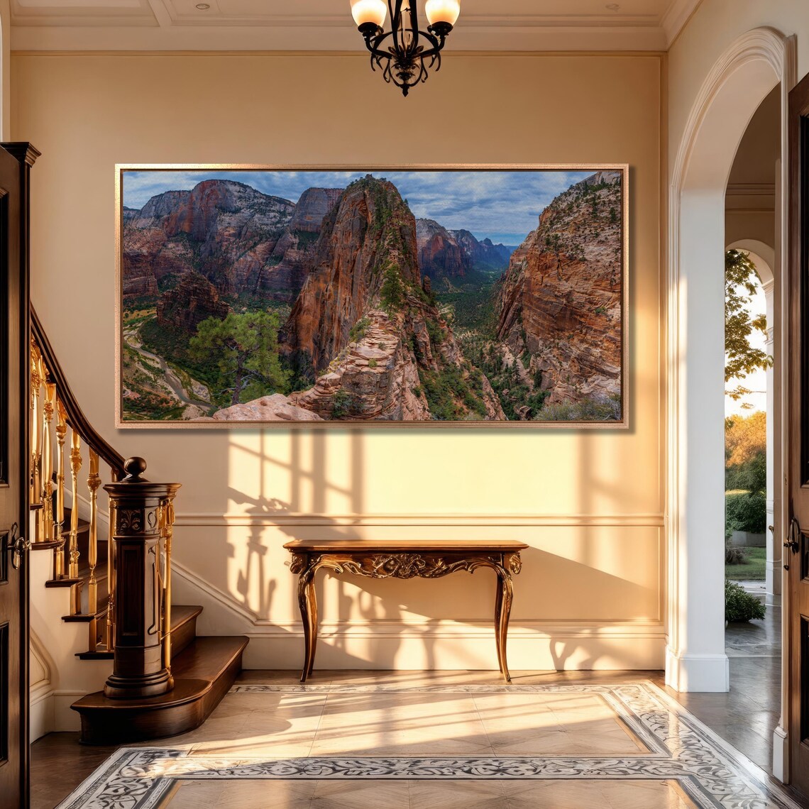 Zion Canyon From Angels Landing, Utah Travel Poster - Image 2