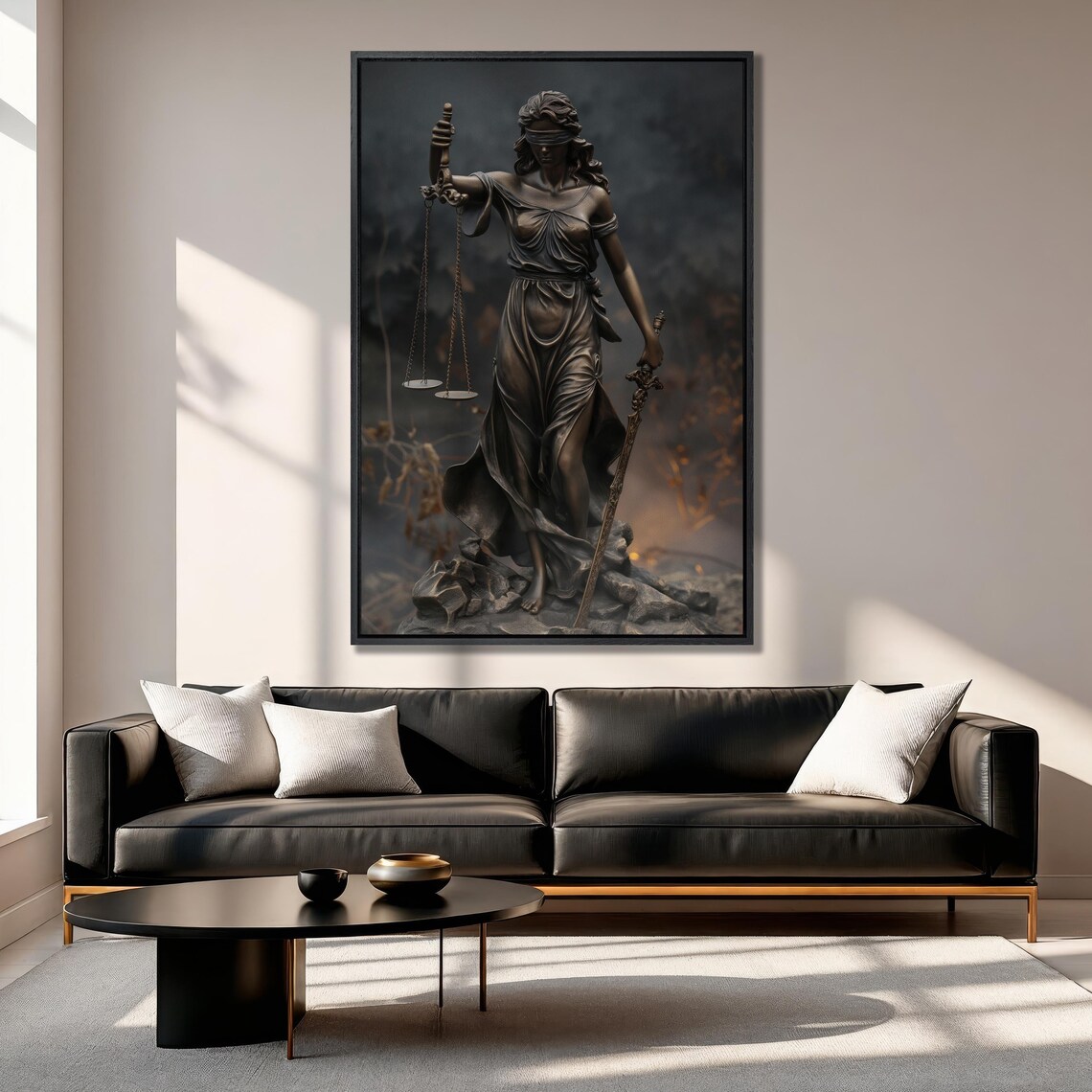 Lady Justice Themis Judicial Symbol Art Print - Image 3