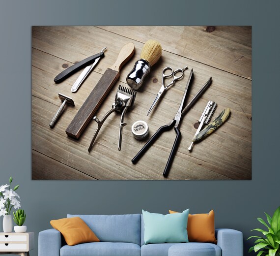 Barbershop Wall Art Barber Gift Barbershop Accessories Print Barbershop Painting Barbershop Wall Decor