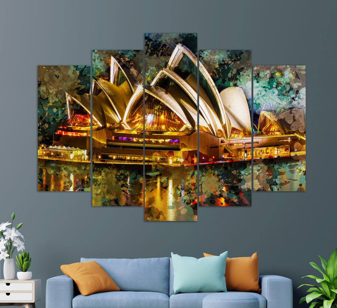 Sydney Opera House Abstract Art Print, Sydney Travel - Image 3