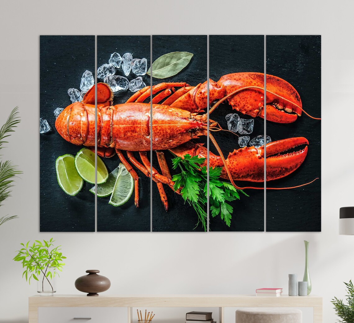 Lobster Kitchen Wall Art Print, Restaurant Decor - Image 2