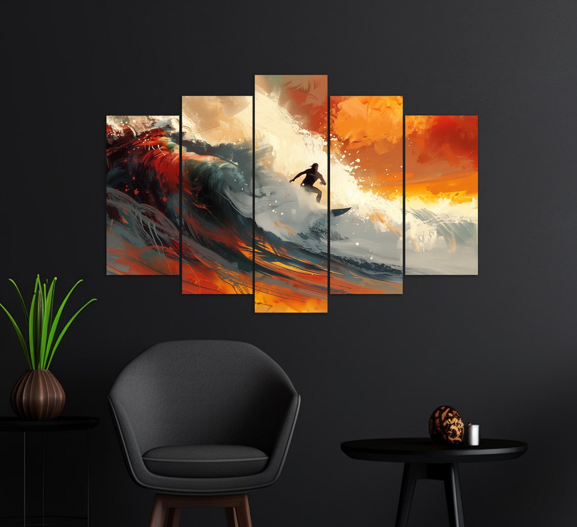 Surfing Wall Art Print, Surfer Gift - Image 4