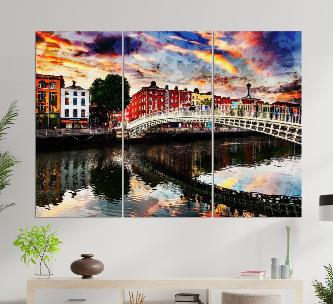 Dublin Travel Poster, Ireland City Wall Art Print - Image 2
