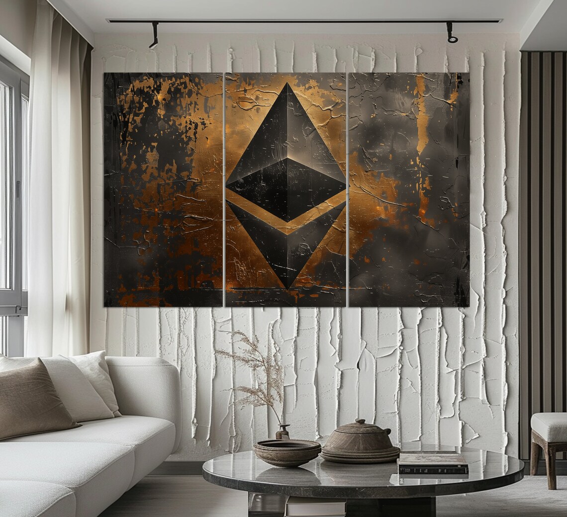 Abstract Ethereum Painting, Modern Wall Art - Image 3