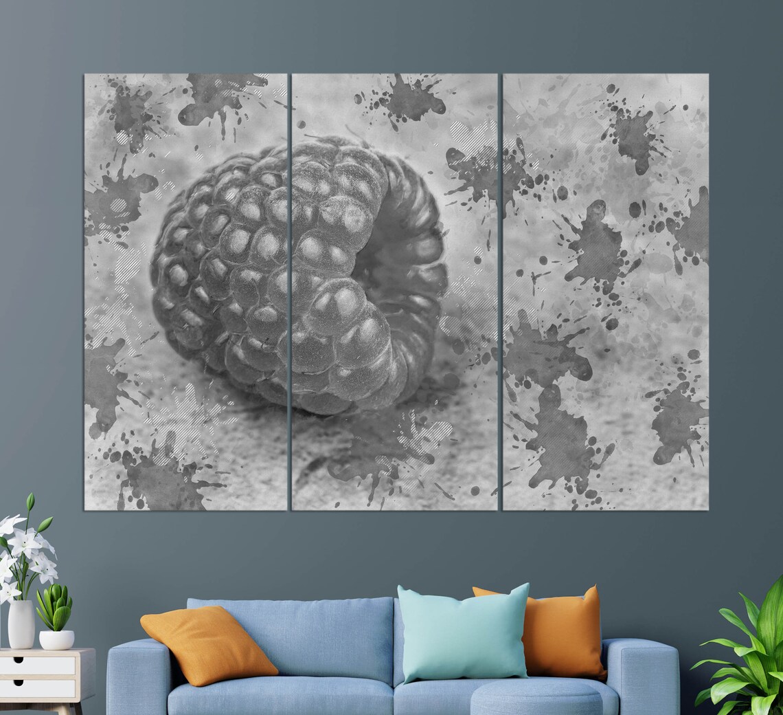 Raspberry Print, Kitchen Wall Decor - Image 3