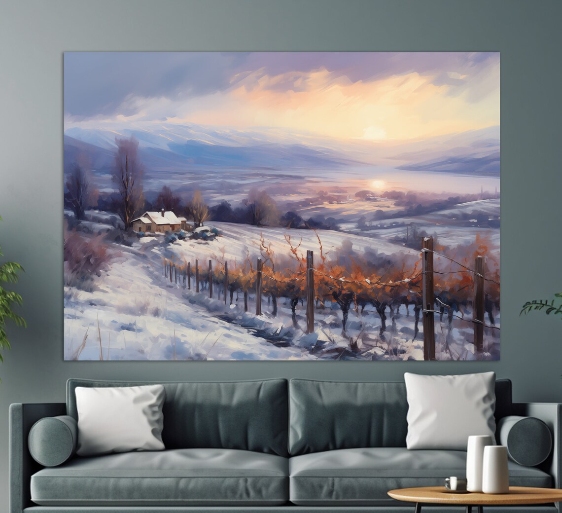 Saint Joseph Vineyards in Chavanne, France Art Print