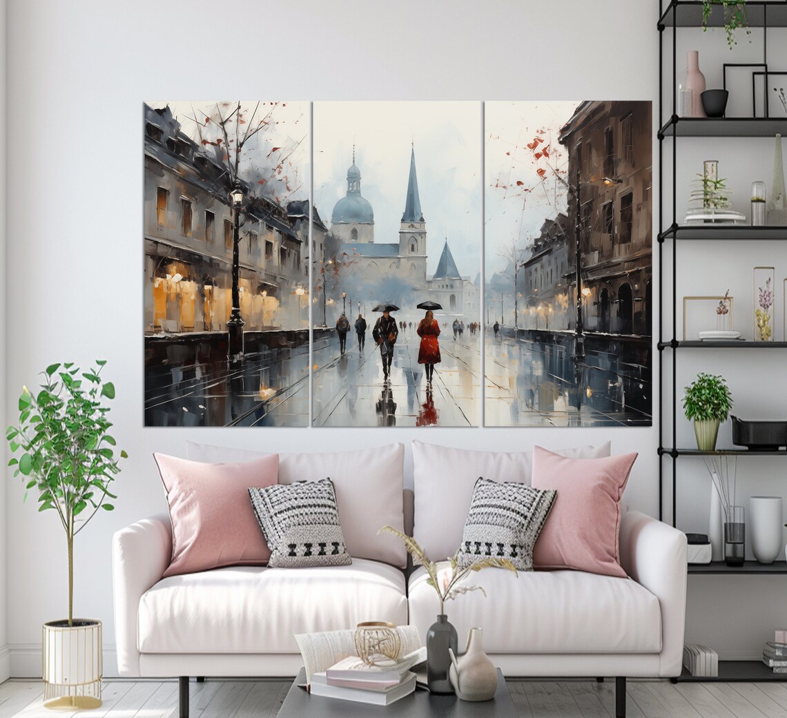 Abstract Bern Painting, Switzerland Wall Art - Image 3
