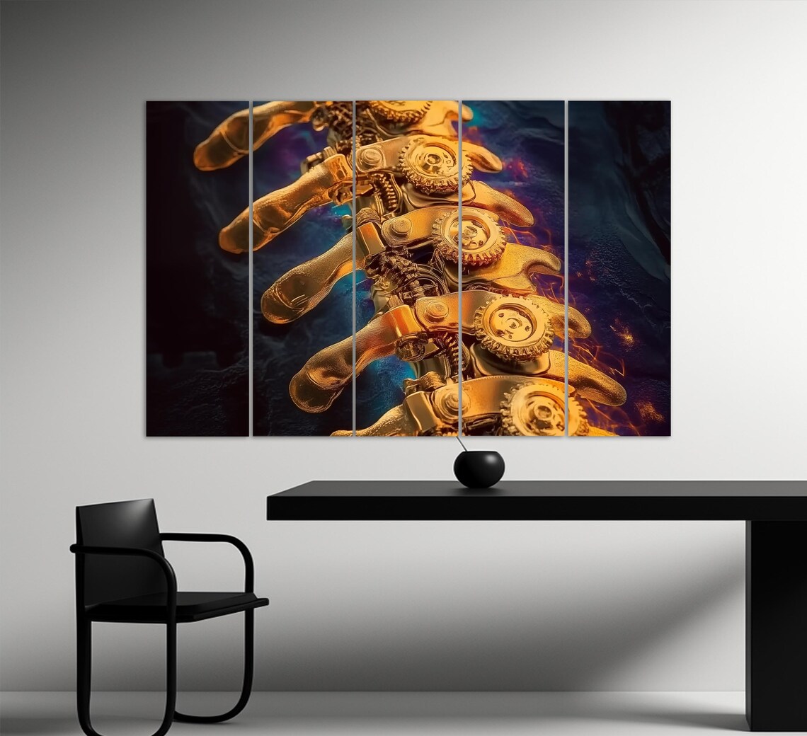 Abstract Spine Work Art Print, Spine Health Poster - Image 3