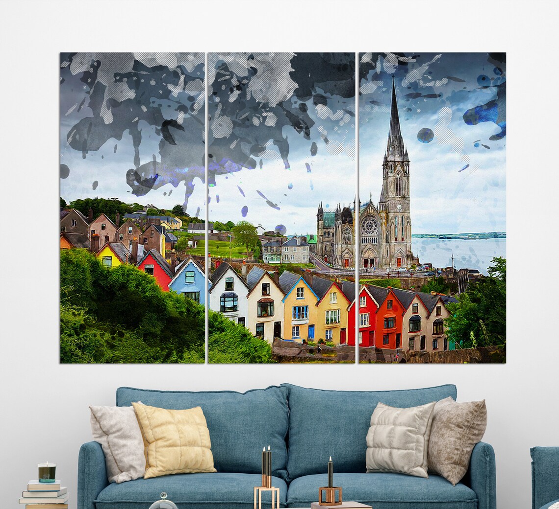 St Colmans Cathedral, Cobh Ireland Travel Poster - Image 3