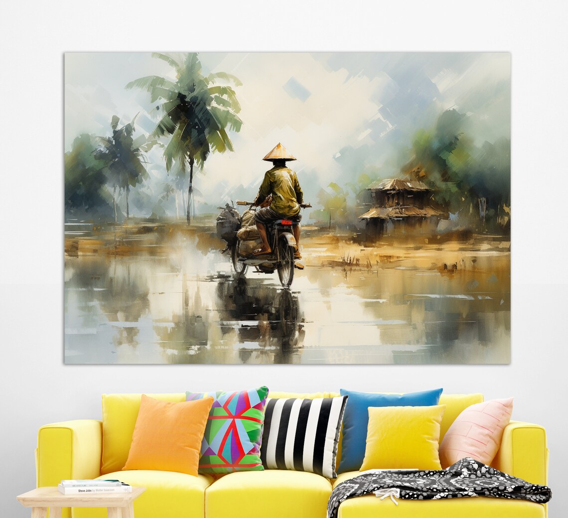 Vietnam Painting, Asian Travel Wall Art Print