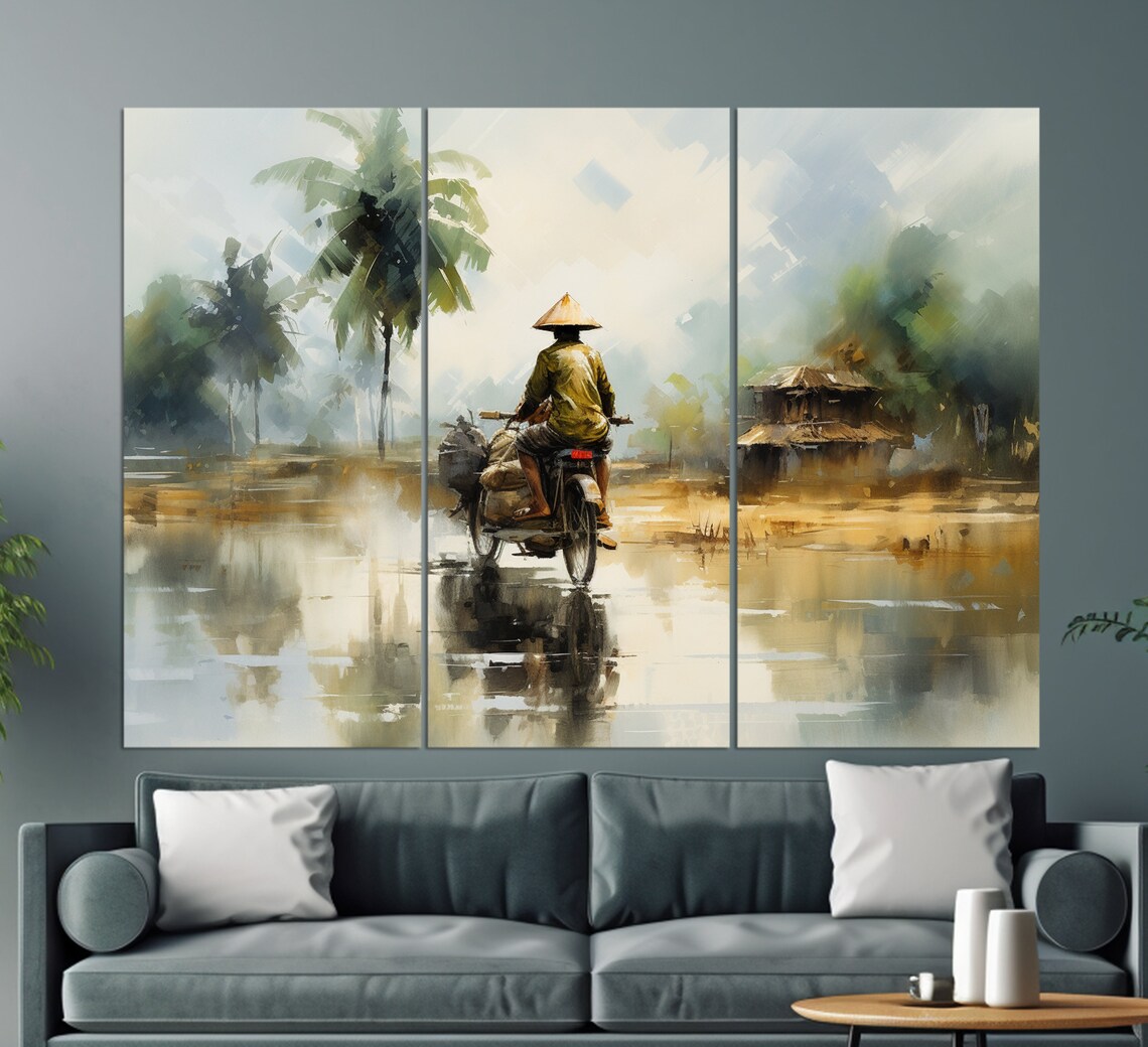 Vietnam Painting, Asian Travel Wall Art Print - Image 3