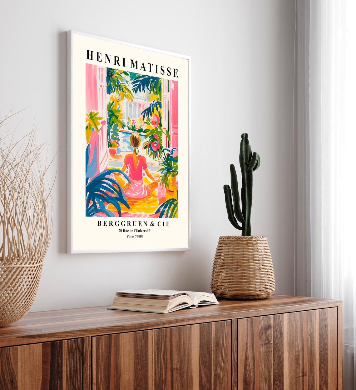 Woman Doing Yoga Meditation Wall Art, Matisse Print - Image 4