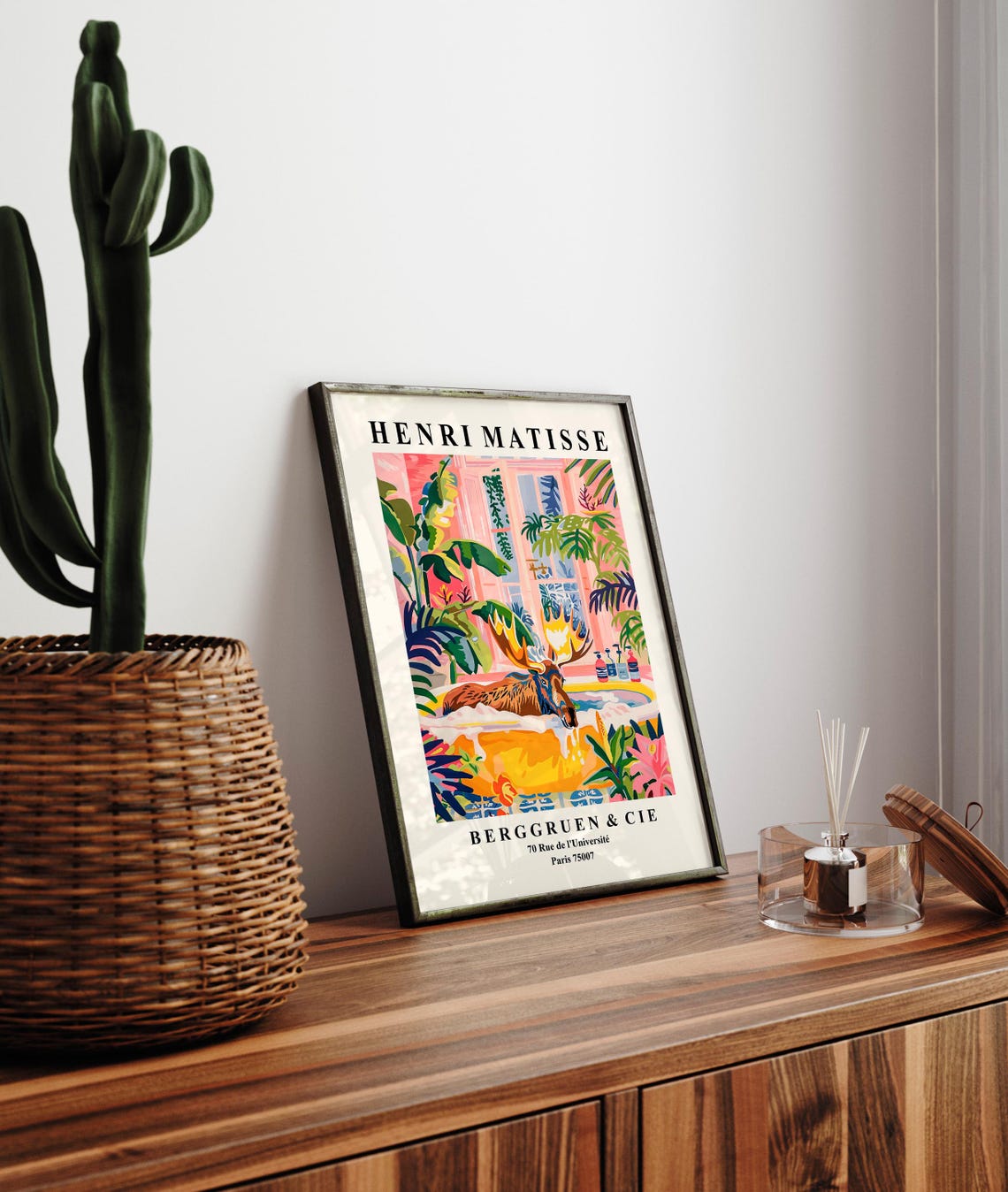 Henri Matisse Style Moose Bubble Bath Berggruen Paris Wall Art - Image 4