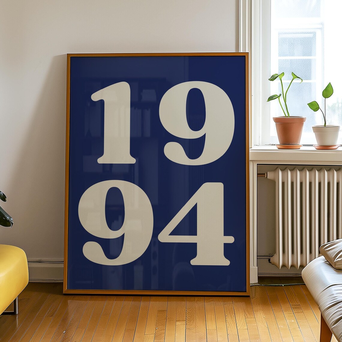 Custom Year Retro Poster, Personalized Birthday Gift
