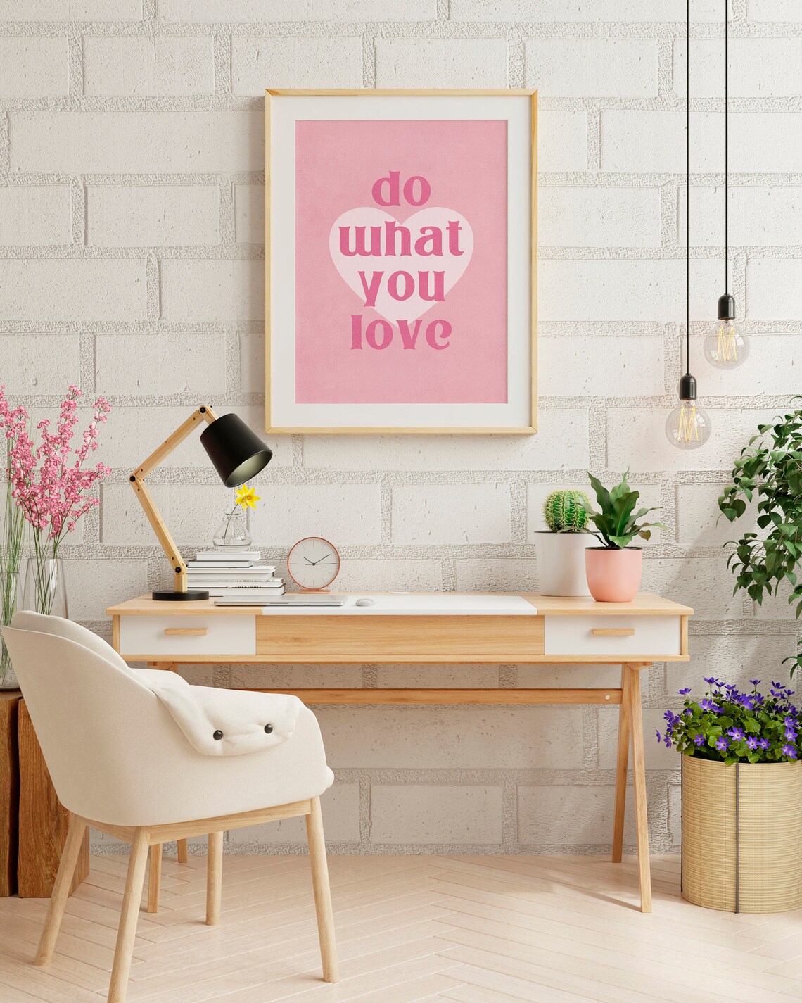 Do What You Love Motivational Quote Art Print - Image 2