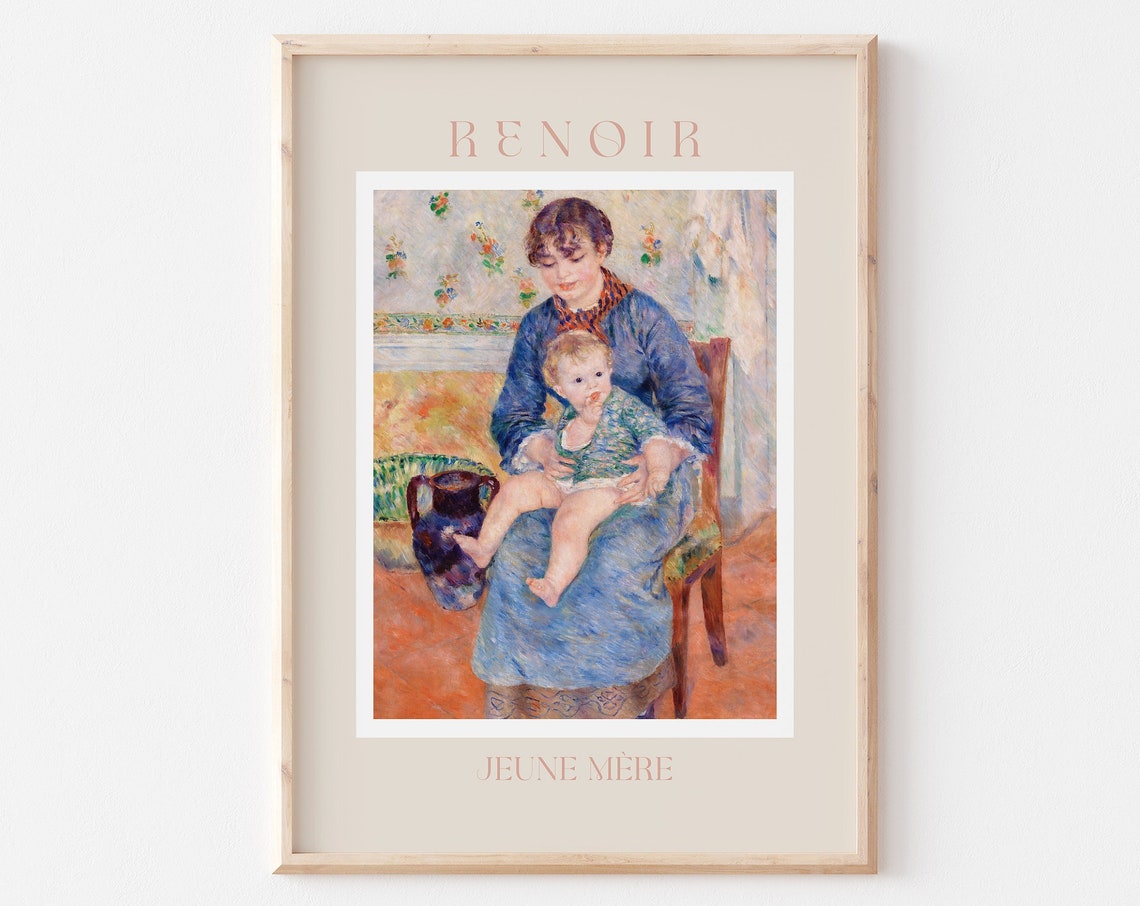 Renoir Poster August Renoir Print Renoir Wall Art Renoir Picture Renoir Monet Print Vintage Renoir Art Renoir Jeune Mere