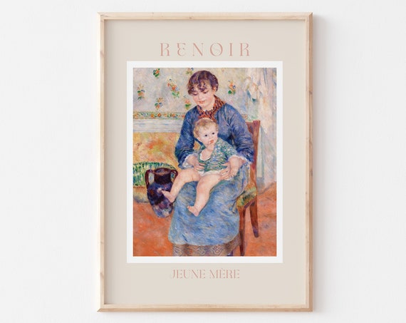 Renoir Poster August Renoir Print Renoir Wall Art Renoir Picture Renoir Monet Print Vintage Renoir Art Renoir Jeune Mere
