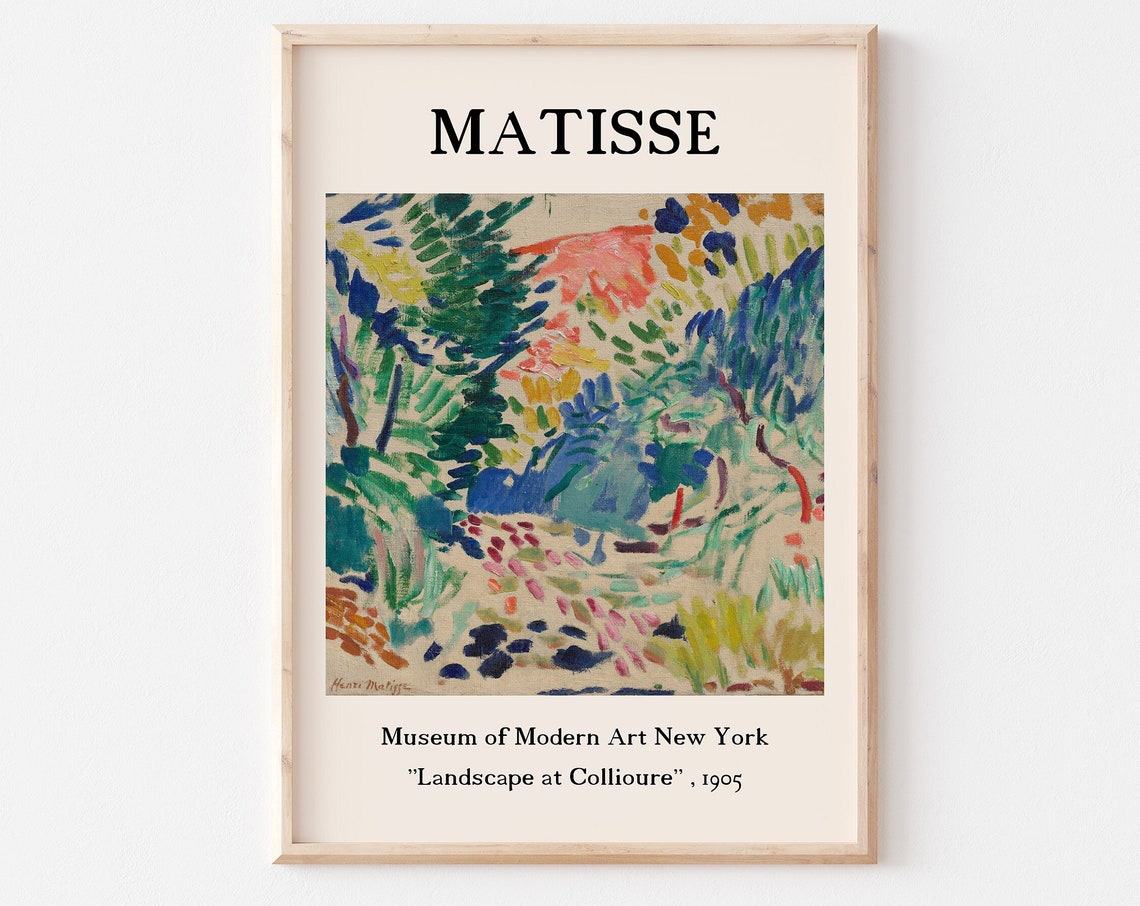 Henri Matisse Landscape at Collioure 1905 Vibrant Fauvist Poster
