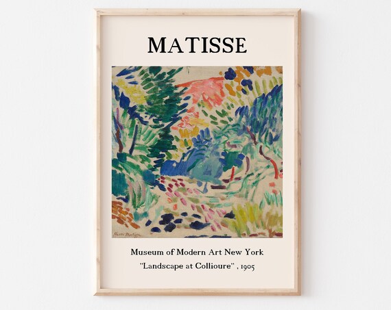Henri Matisse Landscape at Collioure 1905 Vibrant Fauvist Poster