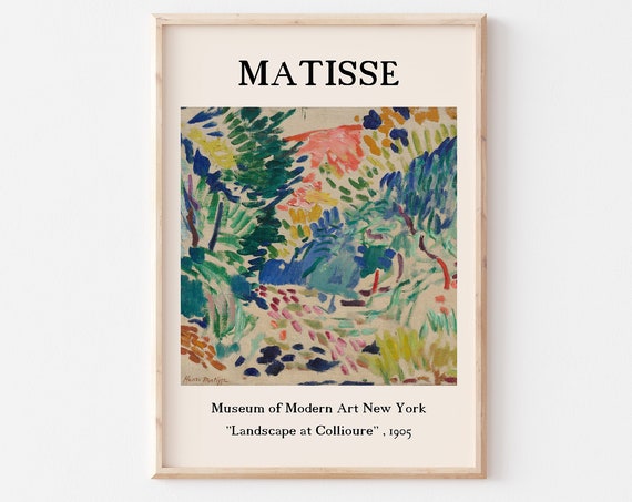 Landscape At Collioure Henri Matisse Art Print Vintage Poster Matisse Picture Flower A2 A3 A4 A5 Gallery Wall Gift