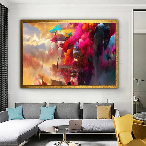 Modern Abstract Sparkle of Colors Wall Art Print